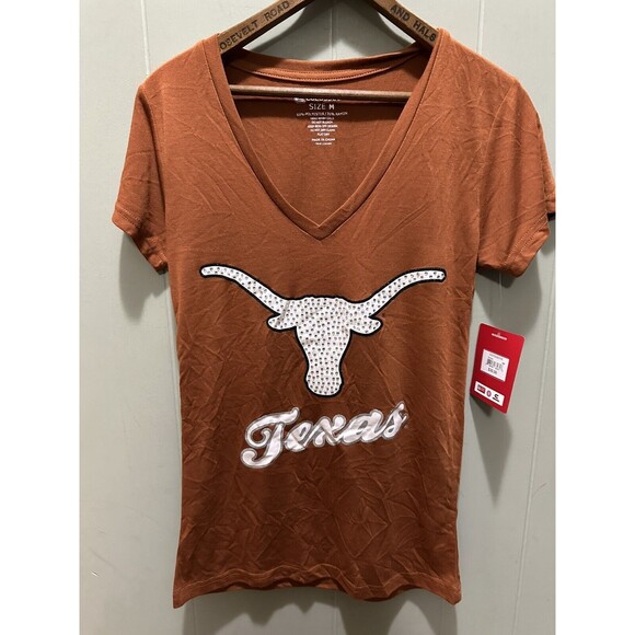 Texas Longhorns Women’s Medium T-Shirt-Short Sleeve by Colosseum Athletics-NWT - Picture 1 of 5